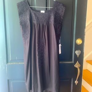 Beautiful black embroidered dress. Size Medium. New with tags.